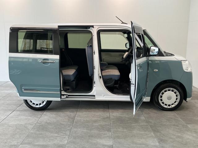 ムーヴキャンバスストライプスＧ　１０型ナビ　Ｐカメラ　駐車支援システム追突被害軽減ブレーキ　コーナーセンサー　ＬＥＤ　スマートキー　両側パワスラ　シートヒーター　Ｂｌｕｅｔｏｏｔｈ　ＵＳＢ　パノラマカメラ　スマートパノラマパーキング　前後車内ドラレコ（滋賀県）の中古車