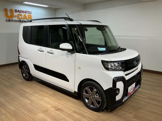 タントファンクロスターボ　元弊社試乗車　距離０，１万Ｋｍ　アルミＬＥＤヘッドライト　ＬＥＤフォグランプ　１５インチアルミホイール　バックカメラ　キーフリー　電動パーキングブレーキ　オートブレーキホールド機能　両側パワースライドドア　前後コーナーセンサー（大阪府）の中古車