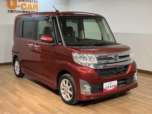 タントカスタムＸ　ＳＡフルセグナビ　　ブルートゥース　ＵＳＢ　バックカメラ　ＥＴＣ　キーフリーシステム　ＬＥＤヘットライト　オートライト　運転席シートヒーター　左側パワースライドドア（大阪府）の中古車