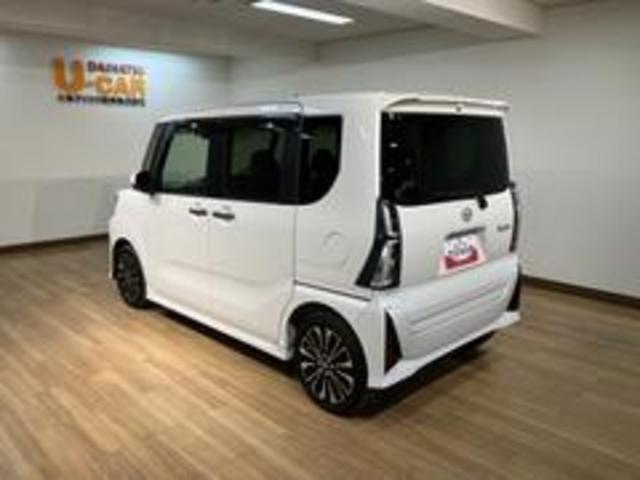 タントカスタムＲＳ／新車保証継承有／ナビ／Ｂカメラ／前後ドラレコ／新車保証継承有　フルセグナビ　バックカメラ　ナビ連動前後ドラレコ　ＥＴＣ　キーフリー　両側電動スライドドア　ＬＥＤヘッドライト　ＬＥＤフォグランプ　両席シートヒーター　前後コーナーセンサー　アルミ（大阪府）の中古車