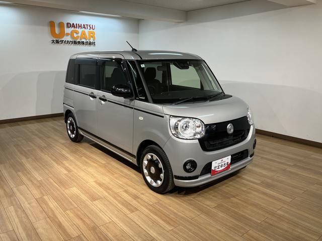ムーヴキャンバスＧブラックアクセントリミテッド　ＳＡIII／ナビ／Ｐカメラ１年間走行距離無制限　８インチフルセグナビ　パノラマカメラ　ナビ連動前後ドラレコ　ＥＴＣ　オートライト　オートハイビーム　ＬＥＤヘッドライト　ＬＥＤフォグランプ　リヤセンサー　両側電動スライドドア（大阪府）の中古車
