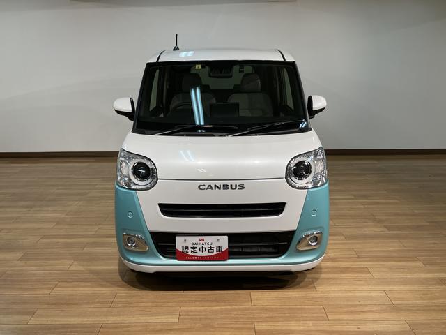 ムーヴキャンバスストライプスＧターボ／新車保証継承／車検整備付／電動ＰＢ新車保証継承　車検整備付　アダプティブクルーズコントロール　レーンキープコントロール　１０インチナビ　バックカメラ　ナビ連動前後ドラレコ　前席シートヒーター　電動パーキングブレーキ　オートＢホールド（大阪府）の中古車