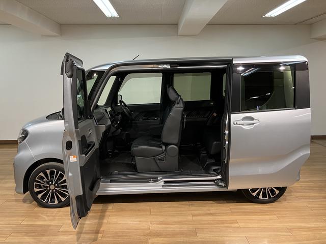 タントカスタムＲＳセレクション／サポカーＳワイド適合／ＡＣＣ装備１年間走行距離無制限　車検整備付　アダプティブクルーズコントロール　レーンキープコントロール　９インチフルセグナビ　パノラマカメラ　ナビ連動前後ドラレコ　両側電動スライドドア　ＥＴＣ　キーフリー（大阪府）の中古車