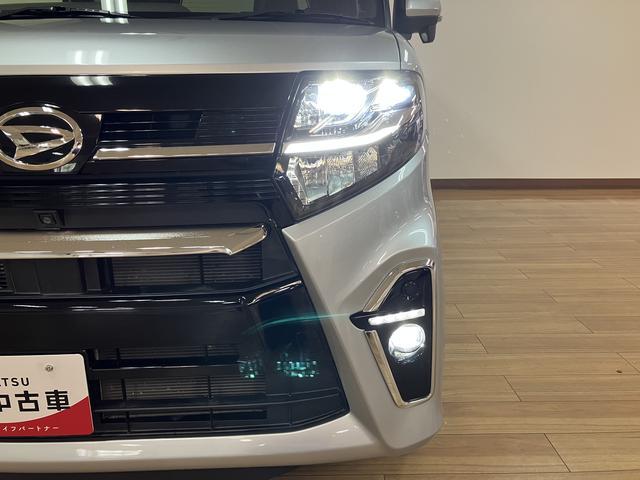 タントカスタムＲＳセレクション／サポカーＳワイド適合／ＡＣＣ装備１年間走行距離無制限　車検整備付　アダプティブクルーズコントロール　レーンキープコントロール　９インチフルセグナビ　パノラマカメラ　ナビ連動前後ドラレコ　両側電動スライドドア　ＥＴＣ　キーフリー（大阪府）の中古車