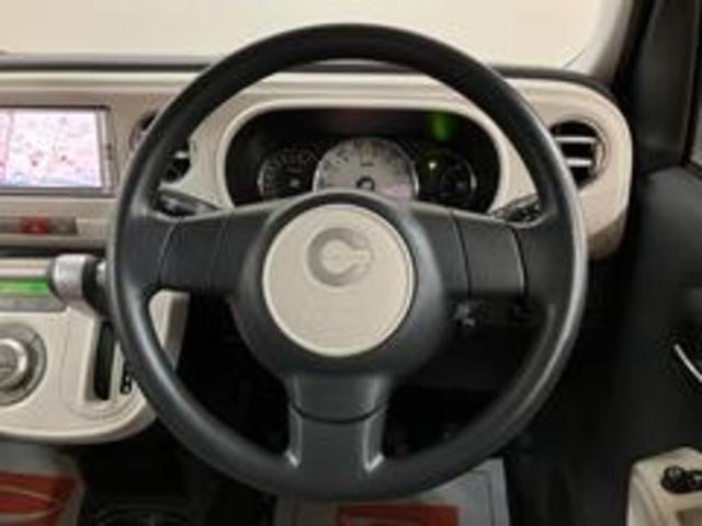 ミラココアココアＸ／１年保証／車検整備付／ワンセグナビ／キーフリー／１年間走行距離無制限保証　車検整備付　ワンセグナビ　オートエアコン　ハロゲンヘッドライト　フロントフォグランプ　チルトステアリング　運転席シートリフター　キーフリーシステム　ベンチシート（大阪府）の中古車