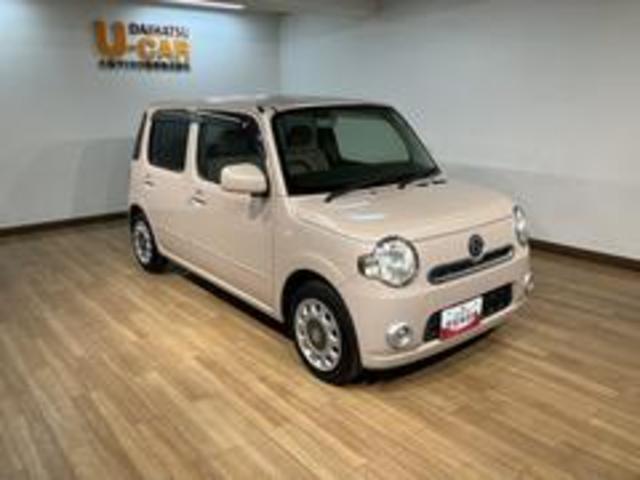 ミラココアココアＸ／１年保証／車検整備付／ワンセグナビ／キーフリー／１年間走行距離無制限保証　車検整備付　ワンセグナビ　オートエアコン　ハロゲンヘッドライト　フロントフォグランプ　チルトステアリング　運転席シートリフター　キーフリーシステム　ベンチシート（大阪府）の中古車
