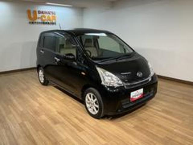 ムーヴＸ／１年間走行距離無制限保証／車検整備付／ナビ／ＥＴＣ／１年間走行距離無制限保証　車検整備付　ワンセグナビ　ＣＤ　ＥＴＣ　革巻ステアリング　アイドリングストップ機能　オートエアコン　１４インチアルミホイール　ベンチシート　スモークガラス（大阪府）の中古車