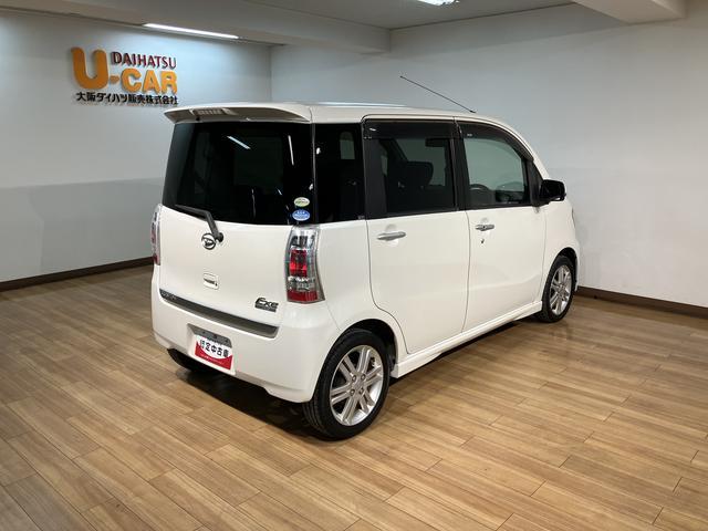 タントエグゼカスタムＲＳ／１年間走行距離無制限保証／車検整備付／ＥＴＣ１年間走行距離無制限保証　車検整備付　フルセグナビ　ＥＴＣ　キーフリー　ＭＯＭＯ社製ステアリング　トップシェイドガラス　１５インチアルミ　ディスチャージヘッドライト　フロントフォグランプ（大阪府）の中古車