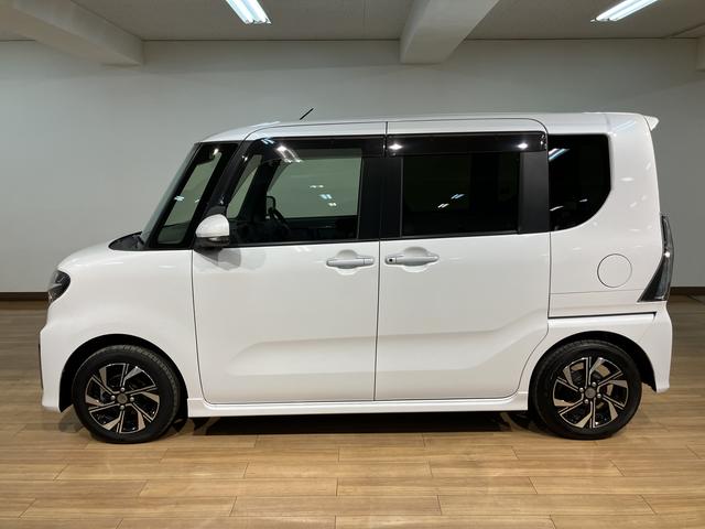 タントカスタムＸセレクション／サポカーＳワイド適合／車検整備付１年間走行距離無制限保証　車検整備付　オーディオレス車　バックカメラ対応　前席シートヒーター　キーフリー　両側電動スライドドア　ＬＥＤヘッドライト　前後コーナーセンサー　１４インチアルミ　オートライト（大阪府）の中古車