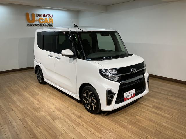 タントカスタムＸセレクション／サポカーＳワイド適合／車検整備付１年間走行距離無制限保証　車検整備付　オーディオレス車　バックカメラ対応　前席シートヒーター　キーフリー　両側電動スライドドア　ＬＥＤヘッドライト　前後コーナーセンサー　１４インチアルミ　オートライト（大阪府）の中古車