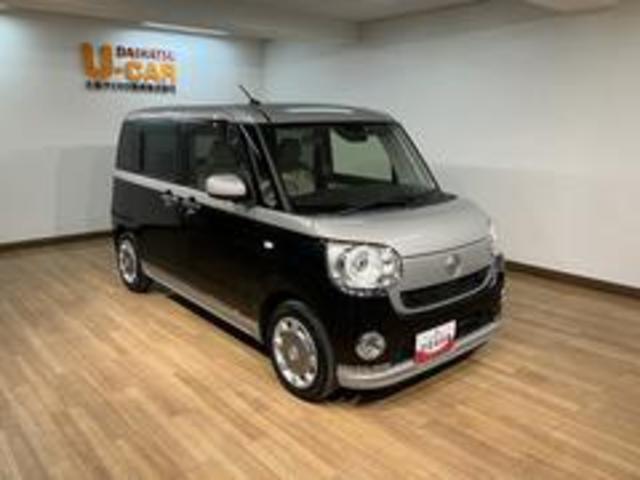 ムーヴキャンバスGメイクアップリミテッド SAIII/1年保証/車検整備付/サポカーSワイド適合 1年間走行距離無制限保証 車検整備付 8インチフルセグナビ パノラマカメラ ナビ連動前後ドラレコ 両側パワースライドドア ETC キーフリー オートライト オートハイビーム(大阪府)の中古車