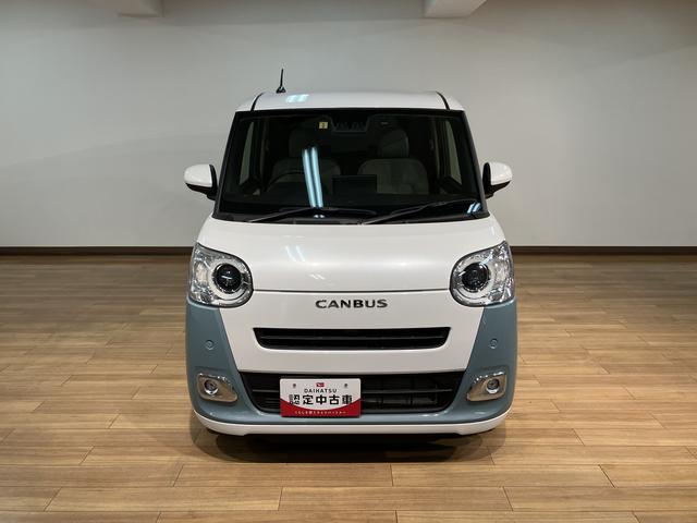 ムーヴキャンバスストライプスＧ／サポカーＳワイド適合／新車保証継承／電動ＰＢ新車保証継承　車検整備付　９インチスマホ連携ディスプレイオーディオ　バックカメラ　連動ドラレコ　キーフリー　両側パワースライドドア　前後コーナーセンサー　ＬＥＤヘッドライト　オートライト（大阪府）の中古車