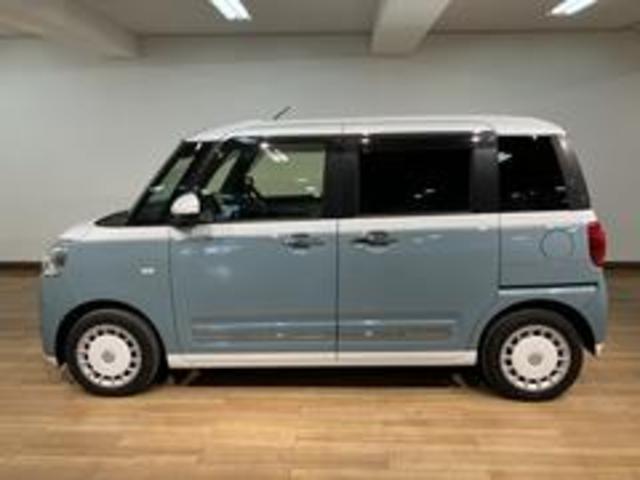 ムーヴキャンバスストライプスＧ／サポカーＳワイド適合／新車保証継承／電動ＰＢ新車保証継承　車検整備付　９インチスマホ連携ディスプレイオーディオ　バックカメラ　連動ドラレコ　キーフリー　両側パワースライドドア　前後コーナーセンサー　ＬＥＤヘッドライト　オートライト（大阪府）の中古車