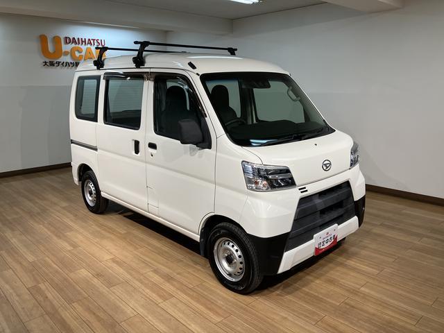 ハイゼットカーゴスペシャルSAIII/サポカーSワイド適合/新車保証継承/新車保証継承 車検整備付 ルーフキャリア USB/CDチューナー オートライト オートハイビーム エコアイドル ETC オーバーヘッドシェルフ トップシェイドガラス LEDヘッドライト(大阪府)の中古車