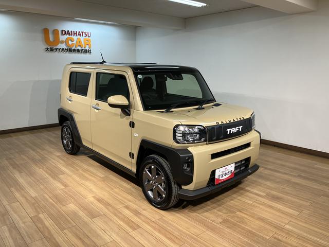 タフトＧターボアダプティブクルーズコントロールやレーンキープコントロールで一般道は勿論、高速道路の走行にもお役立ちになります。電動パーキングブレーキでブレーキかけ忘れも安心！（大阪府）の中古車