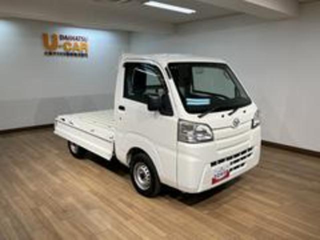 ハイゼットトラックスタンダード/1年間走行距離無制限保証/車検整備付/ナビ/1年間走行距離無制限保証 車検整備付 4速オートマチック 純正フルセグナビ Bluetooth機能 CD DVD ETC 3方開 ハロゲンヘッドライト(大阪府)の中古車