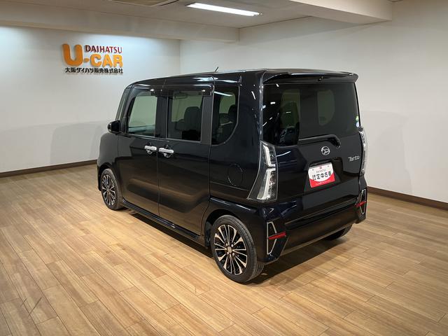 タントカスタムＲＳ／サポカーＳワイド適合／１年保証／ターボ車／１年間走行距離無制限保証　９インチフルセグナビ　バックカメラ　ナビ連動前後ドラレコ　ＥＴＣ　ＬＥＤヘッドライト　ＬＥＤフォグランプ　１５インチアルミホイール　両側パワースライドドア　前席シートヒーター（大阪府）の中古車