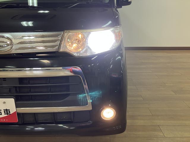 タントカスタムＲＳ／認定中古車／１年保証／車検整備付／ＥＴＣ１年間走行距離無制限保証　車検整備付　フルセグナビ　バックカメラ　社外品Ｆドラレコ　ディスチャージヘッドライト　Ｆフォグ　革巻ステアリング　左側パワースライドドア　キーフリー　トップシェイドガラス（大阪府）の中古車