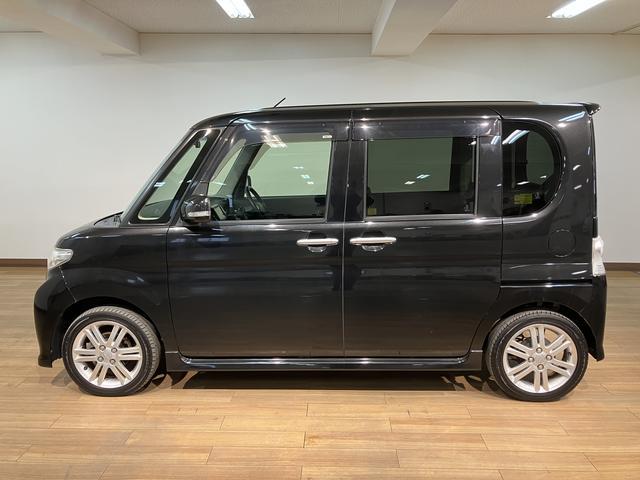 タントカスタムＲＳ／認定中古車／１年保証／車検整備付／ＥＴＣ１年間走行距離無制限保証　車検整備付　フルセグナビ　バックカメラ　社外品Ｆドラレコ　ディスチャージヘッドライト　Ｆフォグ　革巻ステアリング　左側パワースライドドア　キーフリー　トップシェイドガラス（大阪府）の中古車