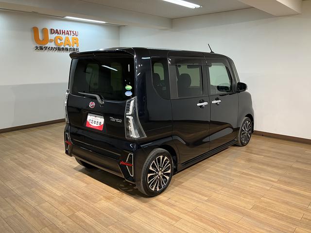 タントカスタムＲＳ／サポカーＳワイド適合／１年保証／認定中古車／１年間走行距離無制限保証　９インチナビ　パノラマカメラ　ナビ連動前後ドラレコ　ＥＴＣ　ＡＣＣ　ＬＫＣ　１５インチアルミホイール　前後コーナーセンサー　助手席イージークローザー　ＬＥＤヘッドライト（大阪府）の中古車
