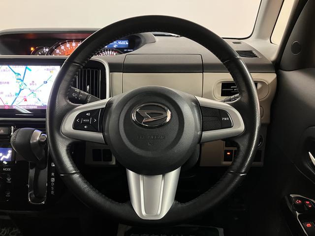 ムーヴキャンバスGブラックアクセントVS SAIII/ナビ/Pカメラ/ETCサポカーSワイド適合 車検整備付 1年間走行距離無制限保証 8インチフルセグナビ パノラマカメラ ナビ連動前後ドラレコ ETC キーフリー 革巻きステアリング 両側パワースライドドア オートライト(大阪府)の中古車