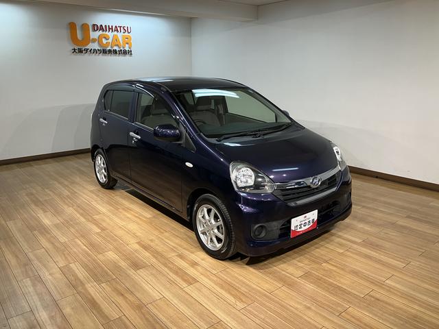 ミライースＸ　ＳＡ／認定中古車／１年保証／車検整備付／ＣＤ／キーレス１年間走行距離無制限保証　車検整備付　ＣＤステレオ　キーレスエントリー　１４インチアルミホイール　デジタルメーター　スモークガラス　アイドルストップ機能　ハロゲンヘッドライト（大阪府）の中古車