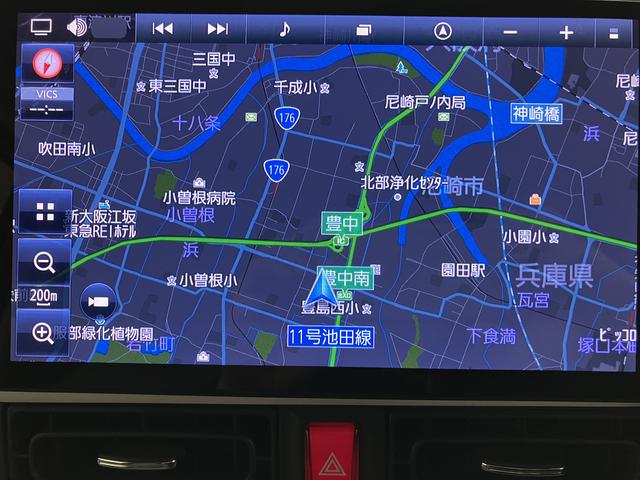 ムーヴキャンバスストライプスＧターボ／１年保証／ＡＣＣ／ＬＫＣ／ワンオーナーサポカーＳワイド適合　１年間走行距離無制限保証　新車保証継承　１０インチナビ　パノラマカメラ　ナビ連動前後ドラレコ　ＥＴＣ　ＴＶコン　ＡＣＣ　ＬＫＣ　キーフリー　両側パワースライドドア（大阪府）の中古車