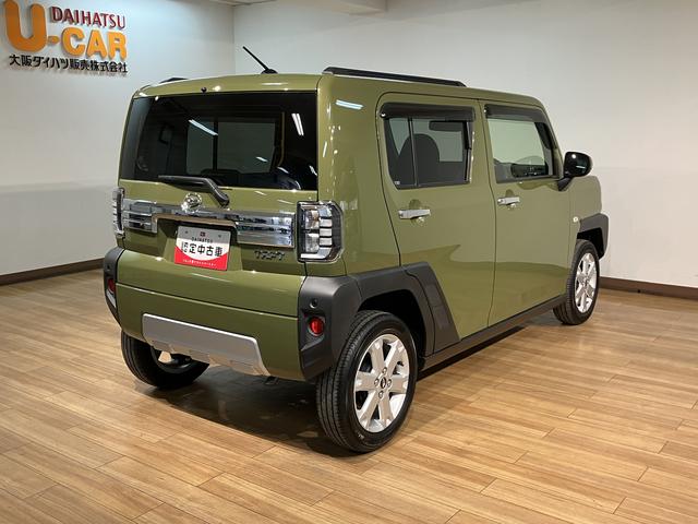 タフトＧターボ　クロムベンチャー／認定中古車／新車保証継承／ナビサポカーＳワイド適合　車検整備付　フルセグナビ　バックカメラ　電動パーキングブレーキ　オートブレーキホールド　ＡＣＣ　ＬＫＣ　ＥＴＣ　キーフリー　前後コーナーセンサー　１５インチアルミ　革巻ハンドル（大阪府）の中古車