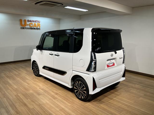 タントカスタムＲＳ／認定中古車／ナビ／Ｐカメラ／ドラレコ／４ＷＤサポカーＳワイド適合　１年間走行距離無制限保証　車検整備渡し　１０インチナビ　パノラマカメラ　ナビ連動前後ドラレコ　ＥＴＣ　ＡＣＣ　ＬＫＣ　両側電動スライドドア　キーフリー　ＬＥＤヘッドライト・フォグ（大阪府）の中古車