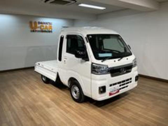 ハイゼットトラックジャンボエクストラ/認定中古車/ナビ/ETC/HDMI/サポカーSワイド適合 1年間保証走行距離無制限保証 純正フルセグナビ ETC キーフリー LEDヘッドライト・フォグランプ スーパーデフロック 電子制御式4WD 電格ドアミラー 前後コーナーセンサー(大阪府)の中古車