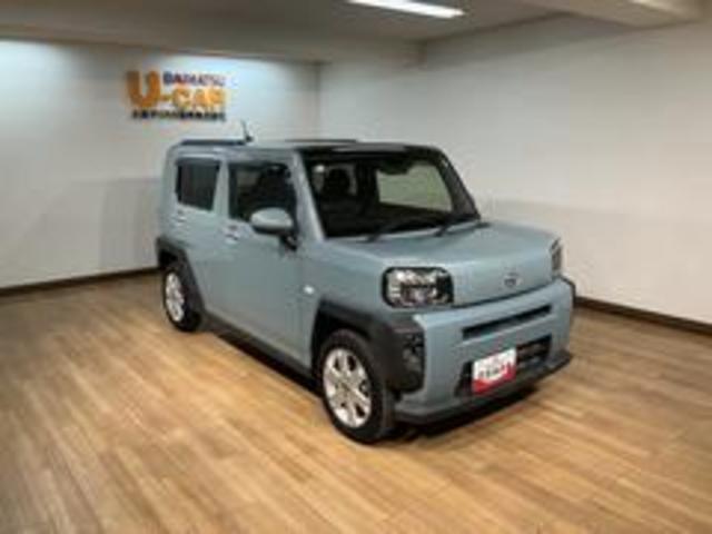 タフトG/認定中古車/1年保証/ナビ/Pカメラ/連動FRドラレコサポカーSワイド適合 1年間走行距離無制限保証 フルセグナビ パノラマカメラ ナビ連動前後ドラレコ ETC 革巻ステアリング 15インチアルミ 電動パーキングブレーキ オートブレーキホールド キーフリ(大阪府)の中古車