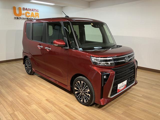 タントカスタムＲＳ／元弊社試乗車／ターボ／衝突軽減ブレーキ／ＬＥＤ新車保証継承／元弊社試乗車／ターボエンジン／衝突軽減ブレーキ／両側電動スライドドア／シートヒーター／電動パーキングブレーキ／スマートキー／オートエアコン／ＬＥＤヘッドライト・フォグランプ／（大阪府）の中古車