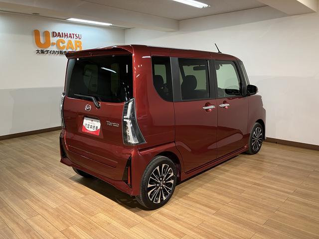 タントカスタムＲＳ／元弊社試乗車／ターボ／衝突軽減ブレーキ／ＬＥＤ新車保証継承／元弊社試乗車／ターボエンジン／衝突軽減ブレーキ／両側電動スライドドア／シートヒーター／電動パーキングブレーキ／スマートキー／オートエアコン／ＬＥＤヘッドライト・フォグランプ／（大阪府）の中古車