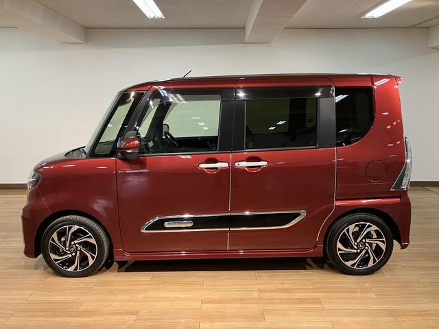 タントカスタムＲＳスタイルセレクション／１．３万キロ／９インチナビ１年間距離無制限保証／１．３万キロ／ターボエンジン／衝突軽減ブレーキ／９インチナビ／パノラマモニター／クルーズコントロール／両側電動スライドドア／ドラレコ／ＥＴＣ／シートヒーター／Ｂｌｕｅｔｏｏｔｈ（大阪府）の中古車