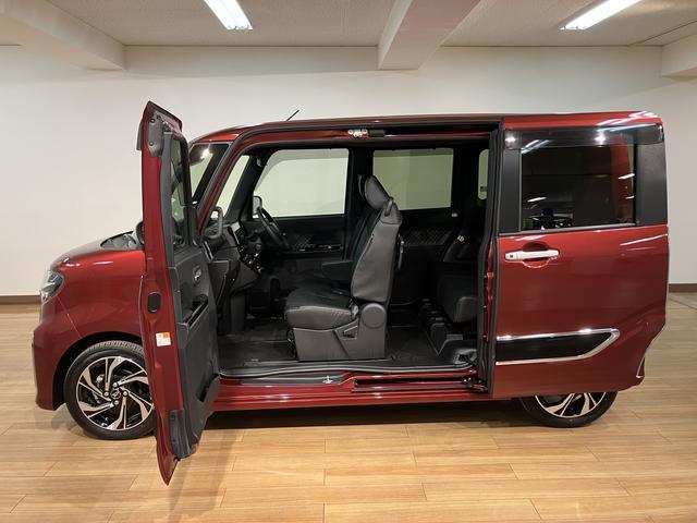 タントカスタムＲＳスタイルセレクション／１．３万キロ／９インチナビ１年間距離無制限保証／１．３万キロ／ターボエンジン／衝突軽減ブレーキ／９インチナビ／パノラマモニター／クルーズコントロール／両側電動スライドドア／ドラレコ／ＥＴＣ／シートヒーター／Ｂｌｕｅｔｏｏｔｈ（大阪府）の中古車