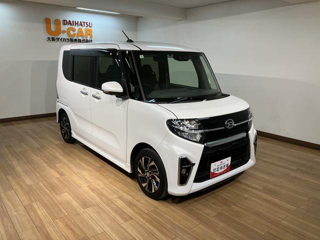 タントカスタムＸセレクション１年保証／ナビ／パノラマ／電動スライド１年間距離無制限保証／衝突軽減ブレーキ／純正ナビ／パノラマモニター／ナビ連動ドラレコ／両側電動スライドドア／シートヒーター／スマートキー／オートエアコン／ＬＥＤライト／Ｂｌｕｅｔｏｏｔｈ／フルセグＴＶ（大阪府）の中古車