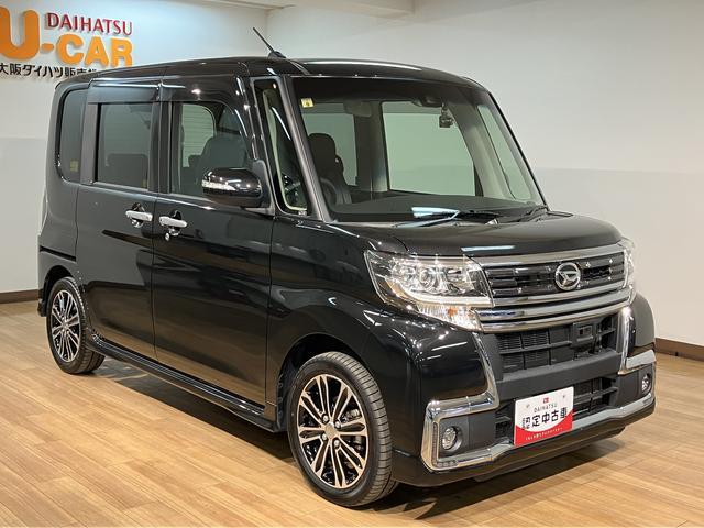 タントカスタムＲＳ　トップエディションＳＡII／１年保証／ナビ／１年間距離無制限保証／衝突軽減ブレーキ／ターボエンジン／純正ナビ／ドラレコ／Ｂｌｕｅｔｏｏｔｈ／フルセグＴＶ／バックカメラ／両側電動スライドドア／スマートキー／オートエアコン／１５インチアルミ／ＬＥＤ（大阪府）の中古車