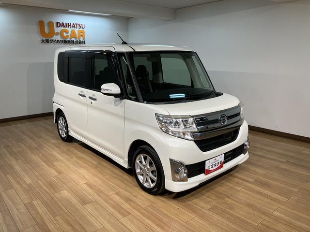 タントカスタムＸ　ＳＡ／１年保証／ナビ／ＥＴＣ／電動スライド／１年間距離無制限保証／衝突軽減ブレーキ／ナビ／ＥＴＣ／電動スライドドア／スマートキー／オートエアコン／ＬＥＤヘッドライト／１４インチアルミホイール／横滑り防止装置／Ｂｌｕｅｔｏｏｔｈ／フルセグＴＶ／（大阪府）の中古車