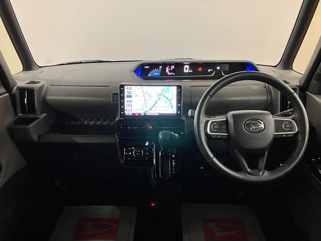 タントカスタムＲＳセレクション　９インチナビ　ＥＴＣ　前後ドラレコ９インチナビゲーション　バックカメラ　ＥＴＣ車載器　ナビ連動前後ドライブレコーダー　両側電動スライドドア　ＬＥＤヘッドライト　ＬＥＤフォグランプ　キーフリーキー　プッシュスタート　クルーズコントロール（大阪府）の中古車