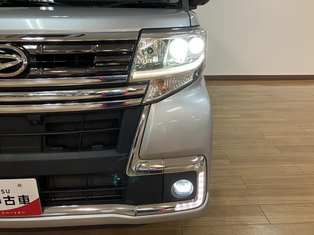 タントカスタムＲＳ　トップエディションＳＡIII１年間距離無制限保証／ターボ／８インチナビ／パノラマバックカメラ／ナビ連動フロントドラレコ／ＬＥＤヘッドライト／ＬＥＤフォグランプ／純正１５インチアルミホイール／シートヒーター／運転席シートリフター（大阪府）の中古車