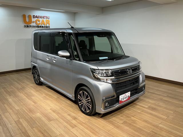 タントカスタムＲＳ　トップエディションＳＡIII１年間距離無制限保証／ターボ／８インチナビ／パノラマバックカメラ／ナビ連動フロントドラレコ／ＬＥＤヘッドライト／ＬＥＤフォグランプ／純正１５インチアルミホイール／シートヒーター／運転席シートリフター（大阪府）の中古車