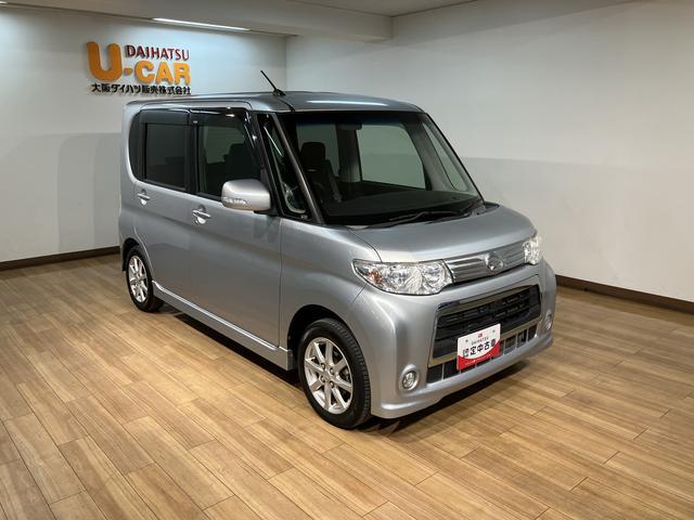 タントカスタムＸスペシャルナビゲーション　バックカメラ　ＥＴＣ車載器　ディスチャージヘッドライト　電動スライドドア　オートエアコン　キーフリーシステム　車検整備付　１年間走行距離無制限保証（大阪府）の中古車