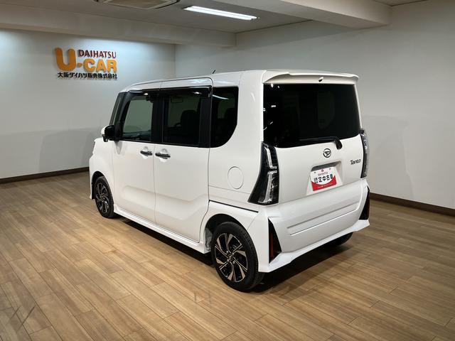 タントカスタムＸ　ナビ／前後ドラレコ／全方位カメラ／認定中古車ナビゲーション　全方位カメラ　ナビ連動型前後ドライブレコーダー　両側電動スライドドア　ＬＥＤヘッドライト　スマートキー　シートヒーター　衝突回避支援ブレーキ　１年間走行距離無制限保証（大阪府）の中古車
