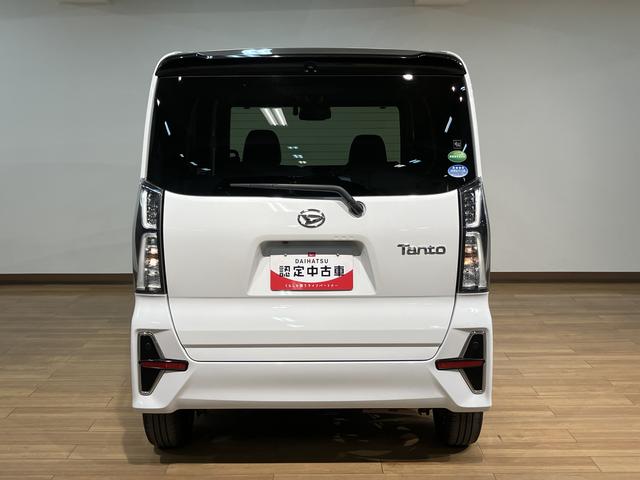 タントカスタムRSナビ/バックカメラ/ナビ連動前後ドラレコ/ETC/ターボ/クルコン/シートヒーター/両側電動スライドドア/スマートアシスト/プッシュボタンスタート/スマートキー/LEDヘッドライト(大阪府)の中古車
