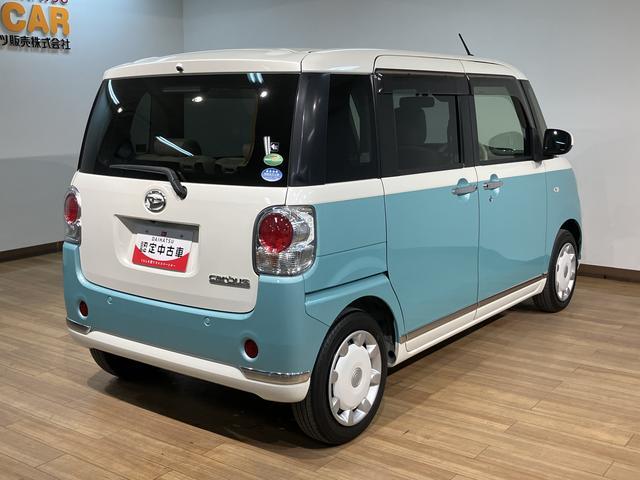 ムーヴキャンバスＧメイクアップＶＳ　ＳＡIII　ナビ／前後ドラレコ／ＥＴＣナビゲーション　全方位カメラ　ナビ連動前後ドラレコ　ＥＴＣ車載器　運転席シートヒーター　ＬＥＤヘッドライト　両側電動スライドドア　プッシュスタート　スマートキー　１年間走行距離無制限保証（大阪府）の中古車