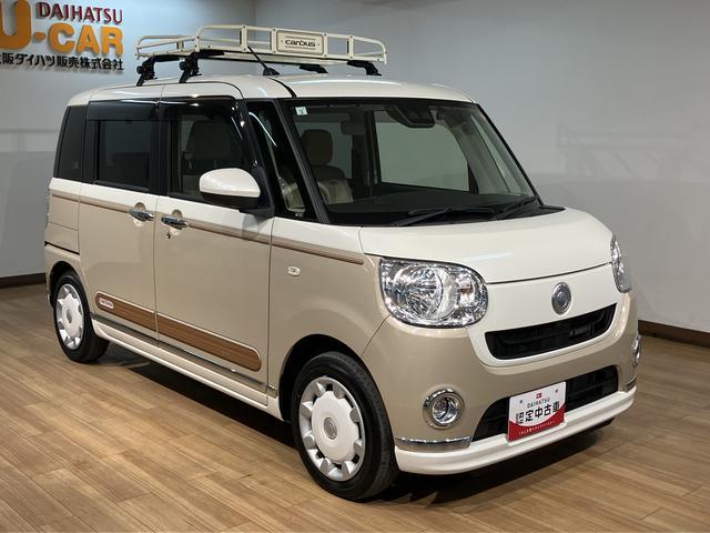 ムーヴキャンバスＸメイクアップリミテッド　ＳＡIII１年間距離無制限保証／ナビ／パノラマバックカメラ／前後ドラレコ／ＥＴＣ／リヤモニター／ルーフキャリアー／両側電動スライドドア／オートライト／運転席シートリフター／プッシュボタンスタート（大阪府）の中古車