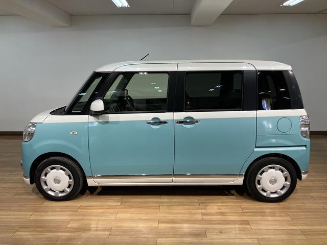 ムーヴキャンバスＸリミテッドメイクアップ　ＳＡIIＣＤ／ＤＶＤチューナー／パノラマカメラ／ＥＴＣ車載器／１年間距離無制限保証／衝突軽減ブレーキ／両側電動スライドドア／プッシュボタンスタート／キーフリーシステム／アイドリングストップ（大阪府）の中古車