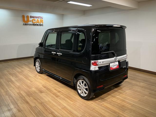 タントカスタムＸナビゲーション　ＥＴＣ車載器　ディスチャージヘッドライト　電動スライドドア　オートエアコン　キーフリーシステム　スペアタイヤ　１年間走行距離無制限保証（大阪府）の中古車