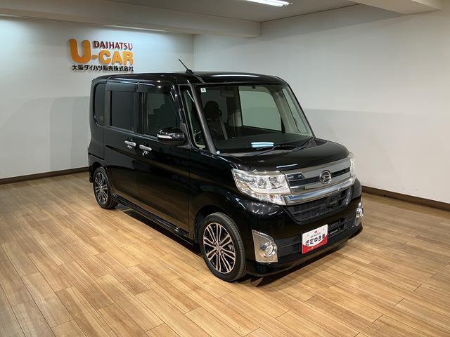 タントカスタムＲＳ　ＳＡ　純正ナビ・ＥＴＣ・両側電動スライドドアタ−ボ車・純正フルセグナビ・バックモニタ−・ＥＴＣ車載器・両側電動スライドドア・オートエアコン・スマ−トキ−・アルミホイ−ル・ＬＥＤヘッドライト・１年間走行距離無制限保証（大阪府）の中古車