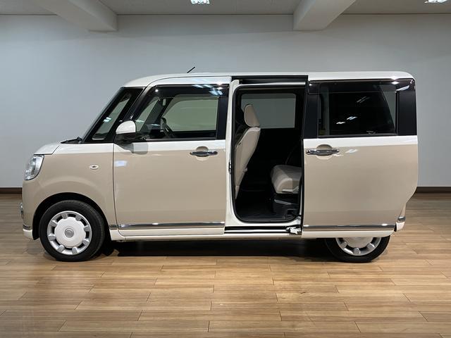 ムーヴキャンバスGメイクアップVS SAIIIナビゲーション パノラマモニター ETC車載器 LEDヘッドライト LEDフォグランプ 両側電動スライドドア 運転席シートヒーター スマートキー プッシュスタート 車検整備付き(大阪府)の中古車
